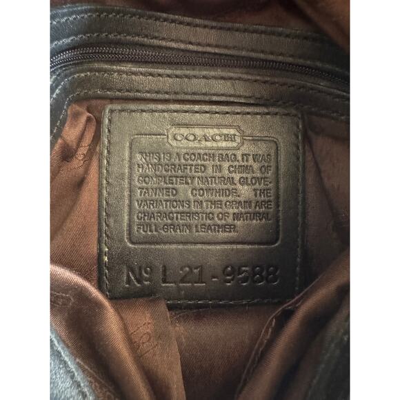 Coach Saddle Crossbody Black Leather Handbag - Picture 2 of 5